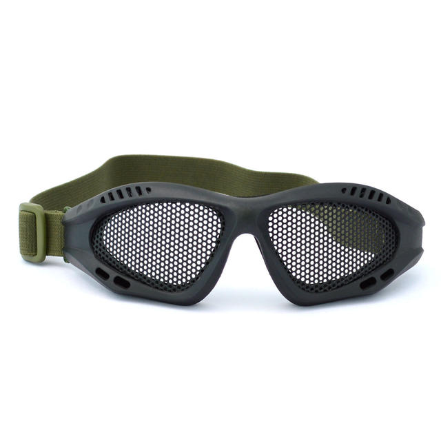 彭博户外防护作训登山滑行零号金属网孔割草护目镜