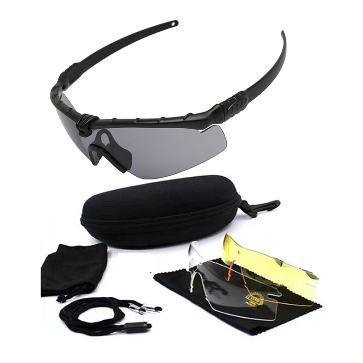 可换片真人CS头盔防爆防风沙战术夜视户外射击军迷防冲击护目镜