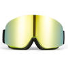 Full Protection Rimless Design Cylindrical Mirrored OTG Ski Goggles