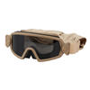 Hard Coated 3.5mm PC Shatterproof Lenses Tactical Ballistic Goggles